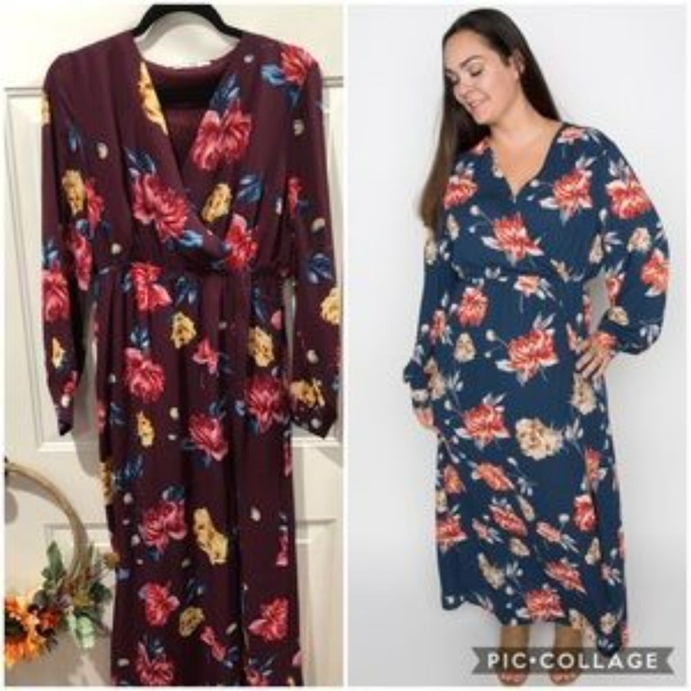 Light Weight Maxi Dress with Wrap Front